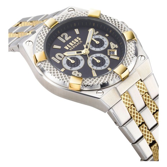 Versace 46mm Ladies Two Tone Watch New - Picture 2 of 4